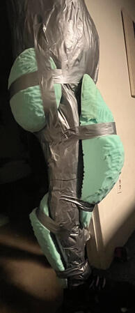 Foam padding for costume suit leg shaping