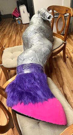 Duct tape leg Duct tape leg