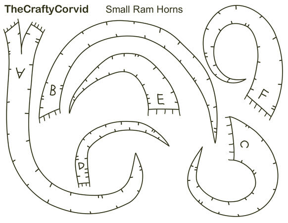 original pattern for ram horns. Build examples can be seen in progress work original pattern for ram horns. Build examples can be seen in progress work