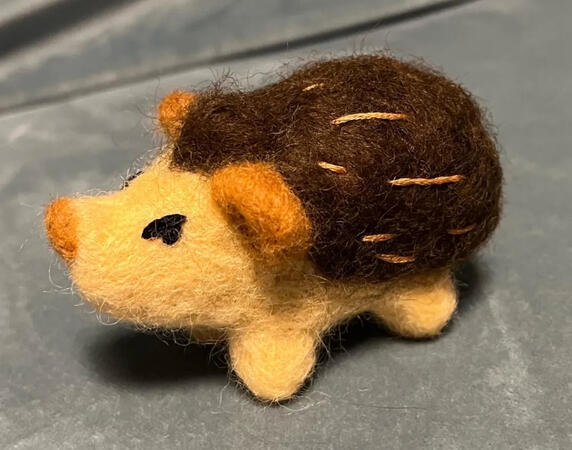 Felted hedgehog